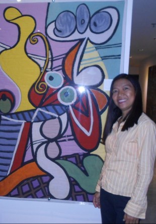 with a picasso painting