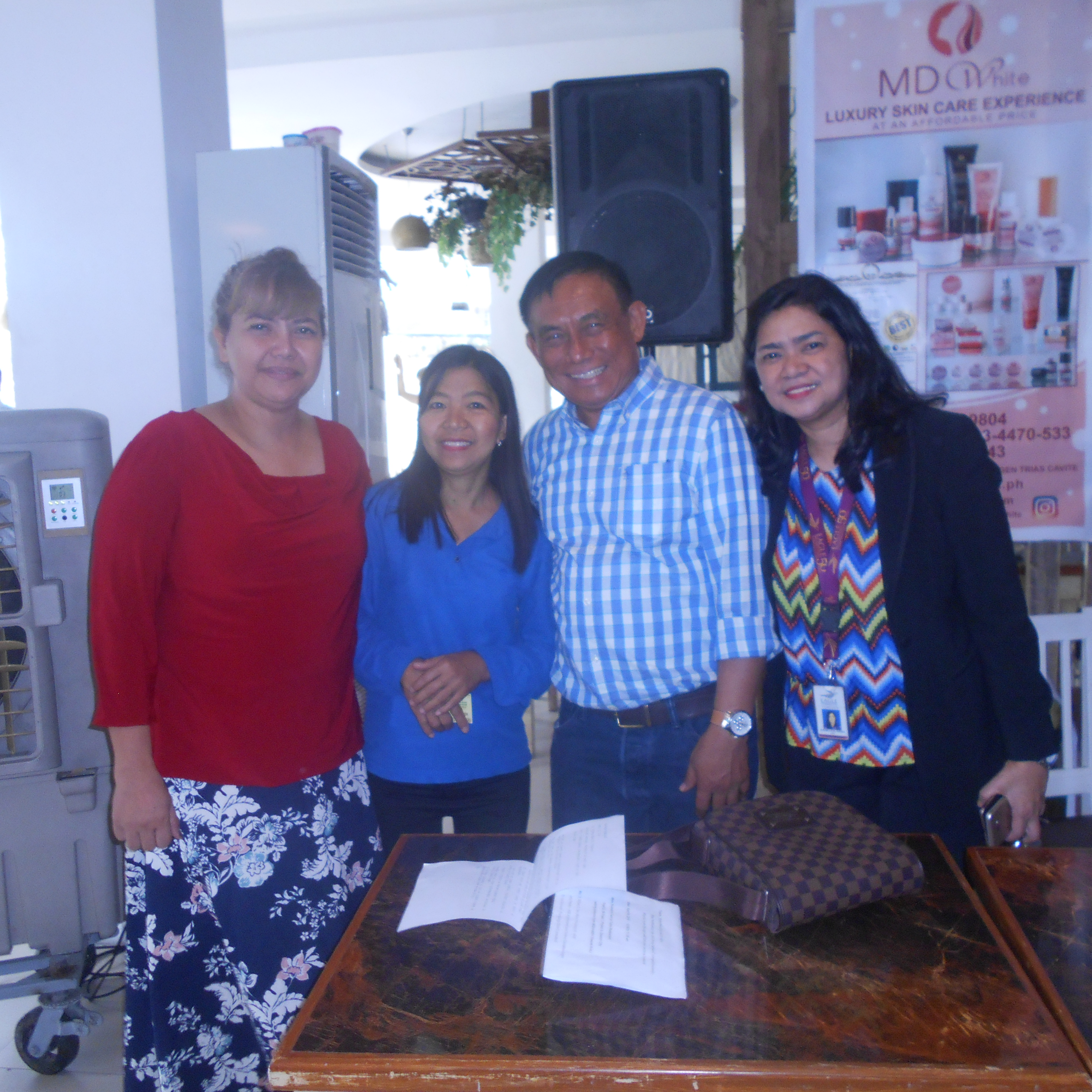 PHOTO Dr. Jun Soriano, Melody Aguiba, Belle Surara, and Ms. Juvy