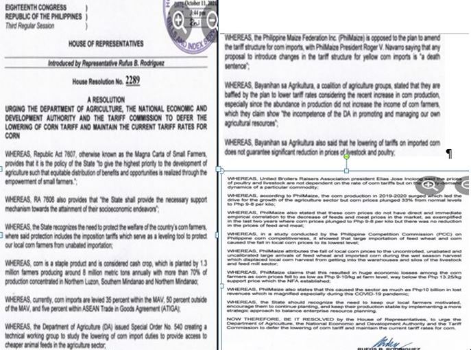 Corn farmers asked to defer low tariff corn implementation, incurs P10 billion revenue loss from low corn price of P8-10 per&nbsp;kilo